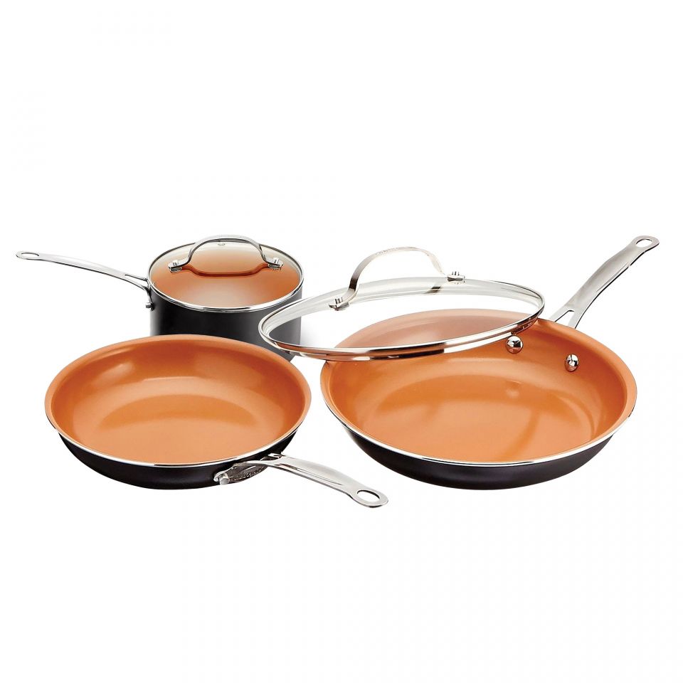 Gotham Steel 6 Piece Ultimate Fry Pan Set with Lids - As Seen on