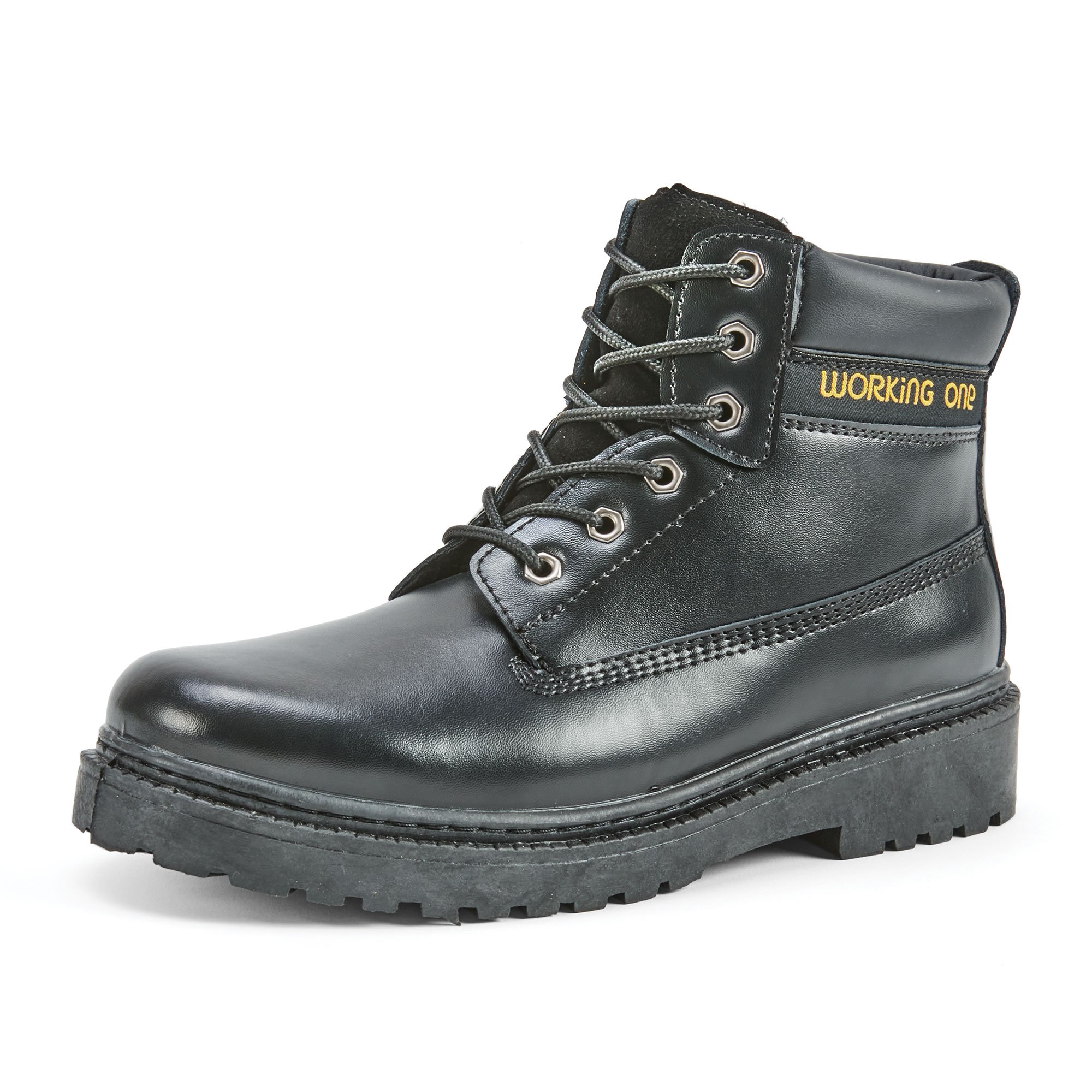 Working One Leather Work Boots - Black
