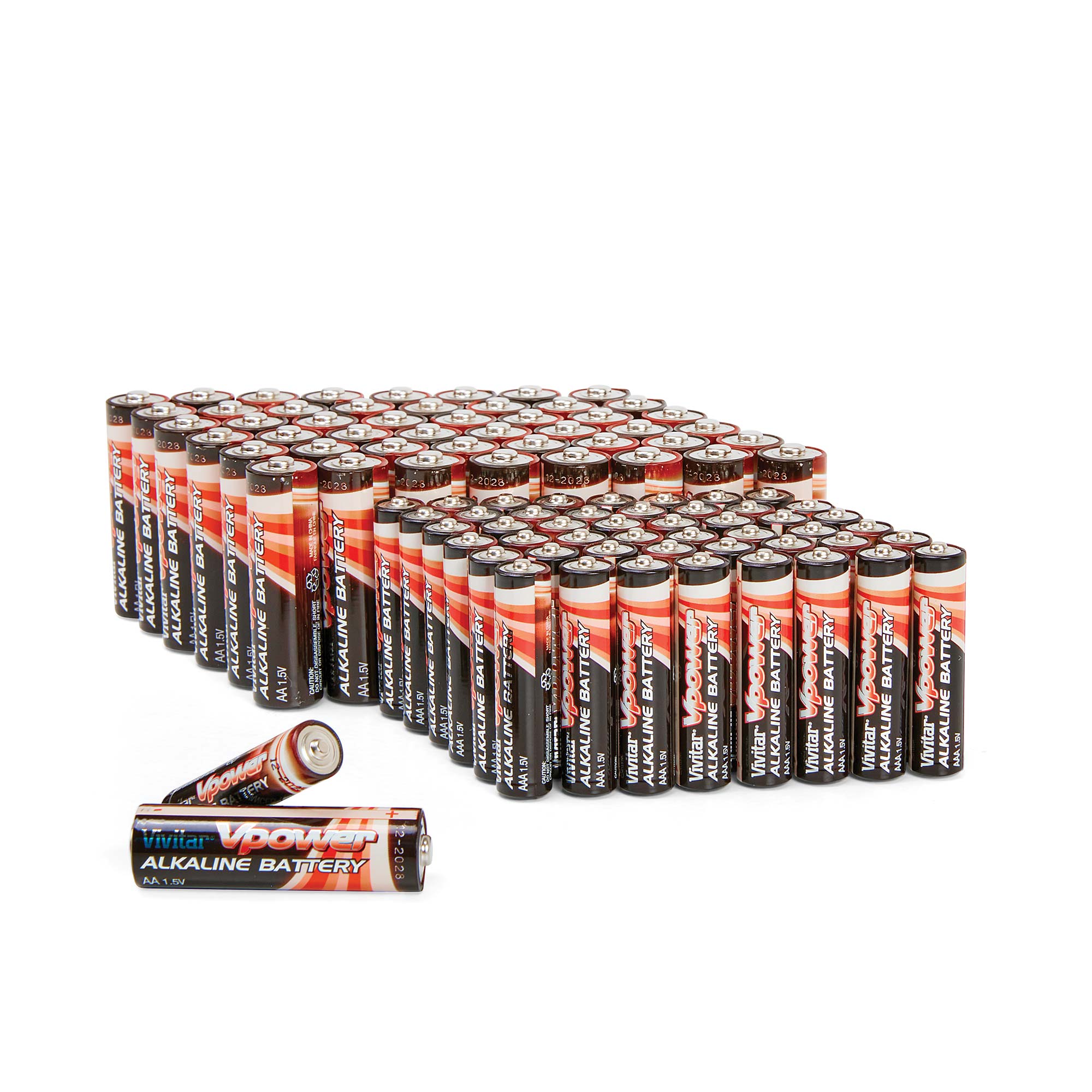 Vivitar AA & AAA Batteries - 96 Pack