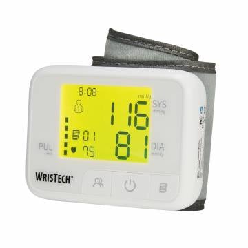 Talking Color-Coded Wrist Blood Pressure Monitor