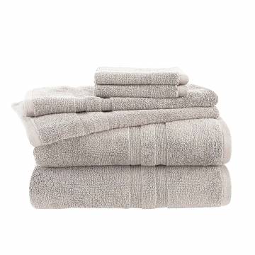 Martex Clean AF Antimicrobial Bath Towel Set, Blue, 6 Piece 