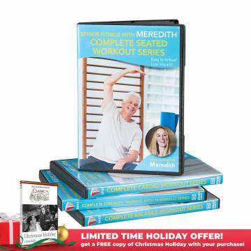 Senior Fitness with Merideth DVD Set + FREE Christmas Holiday DVD