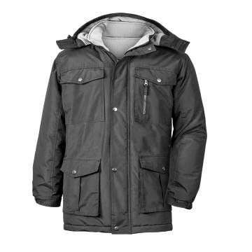 Men's Multi-Pocket Parka - Black