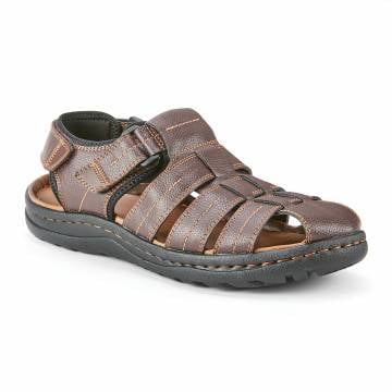 Men's Fisherman Sandals - Dark Brown