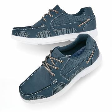 Island Surf Company Men's Atlantic Boat Shoes - Blue, 8.5