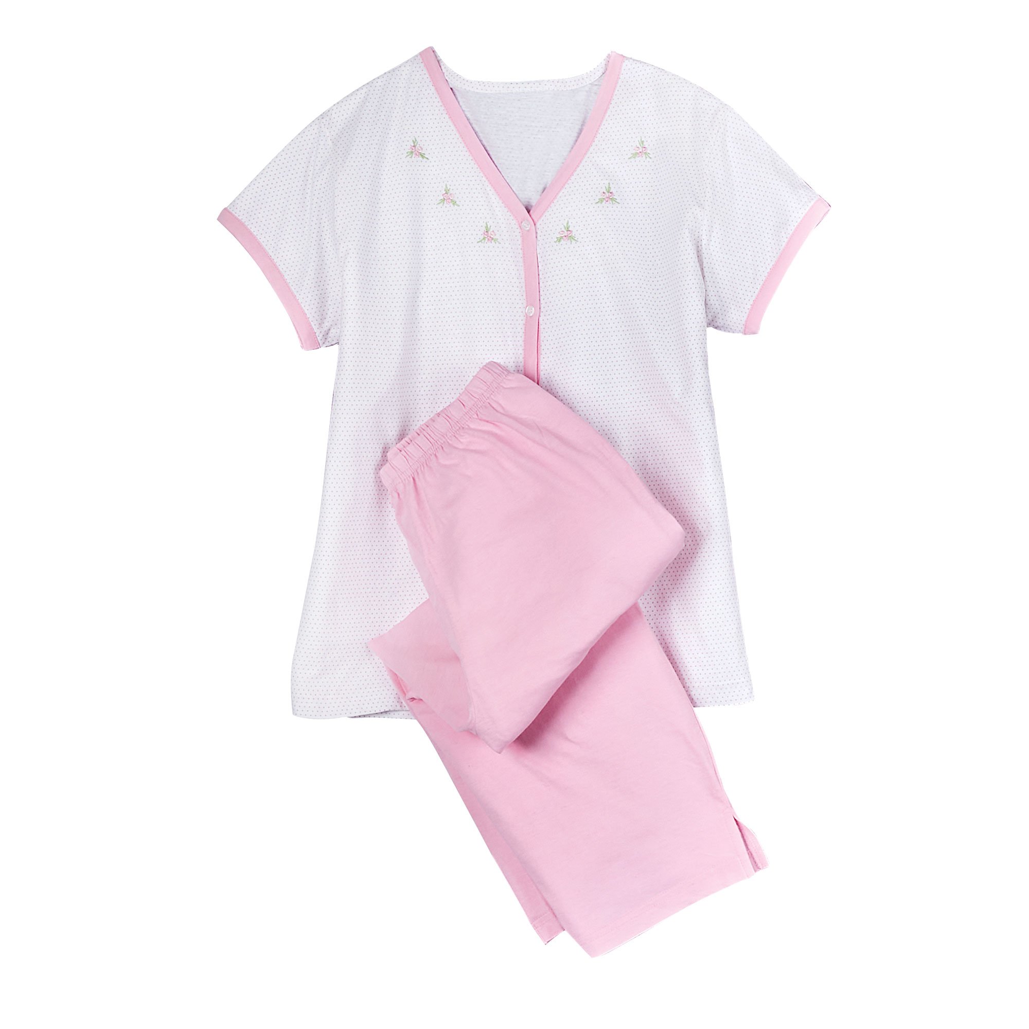Ladies SS Pink Pajama Set