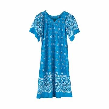 Women's House Dress - Turquoise