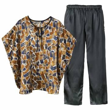 Ladies Mosaic Caftan/Pant Set XL - 3 XL