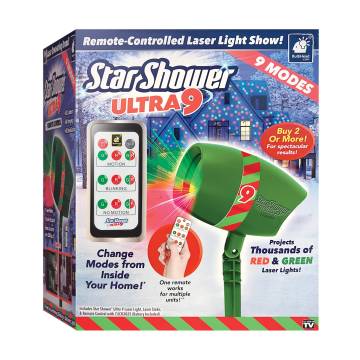 Star Shower 9 Outdoor Laser Light Show with 1000s of Moving Lights