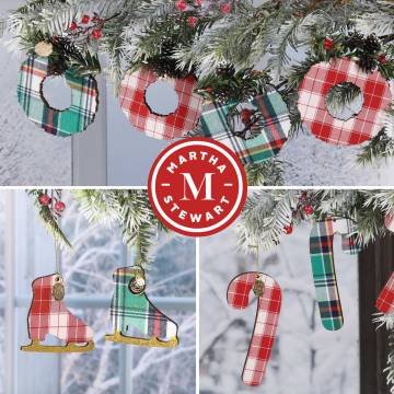 Martha Stewart Holiday Ornaments Set - 12 Pack