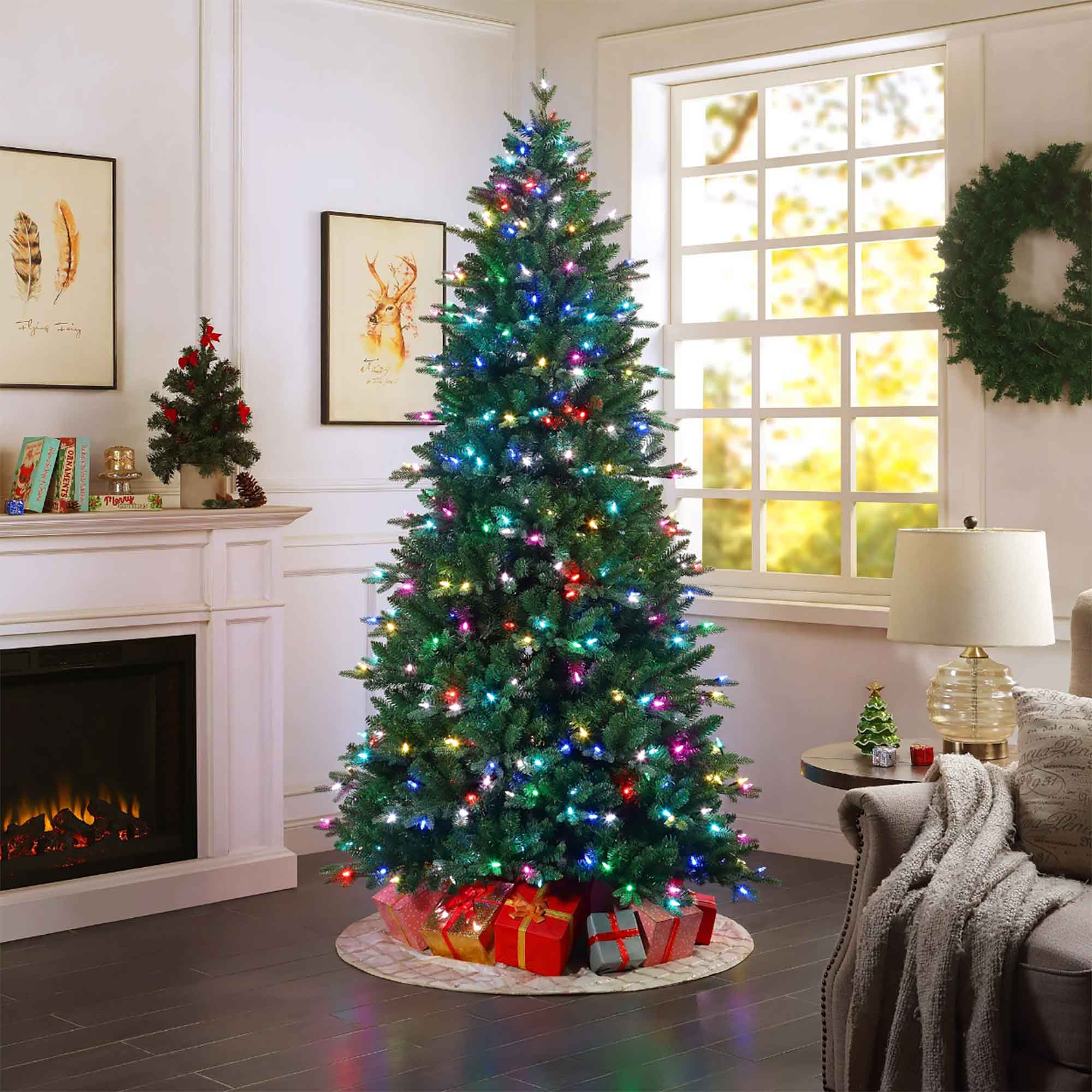 6.5' Alexa-Compatible Pre-Lit Christmas Tree with RGB LED Lights & 50+ Effects