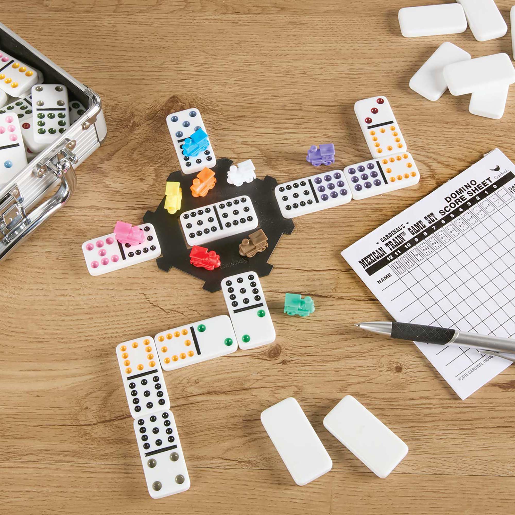 Mexican Train Dominoes Set