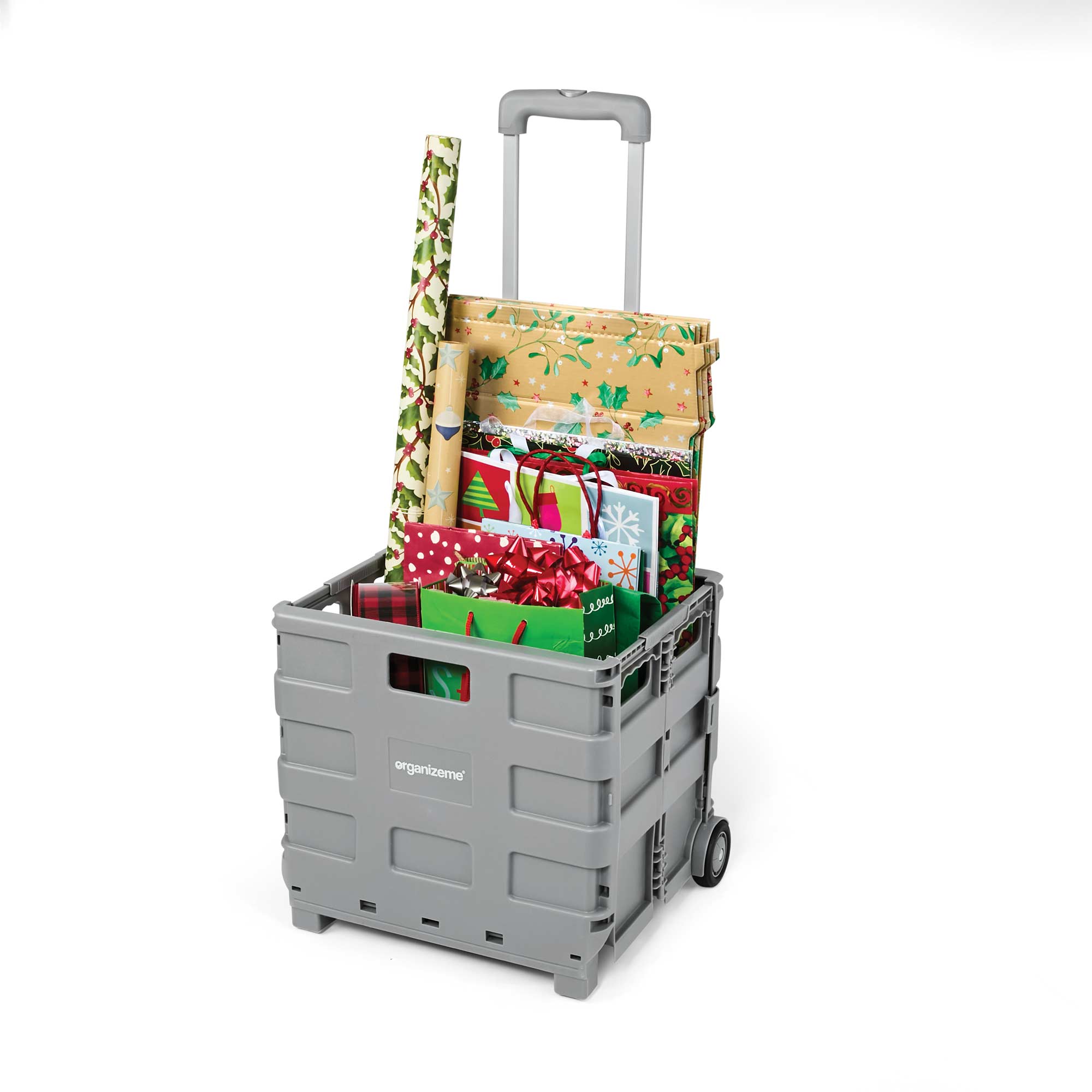 Folding Trolley Crate w/ Lid