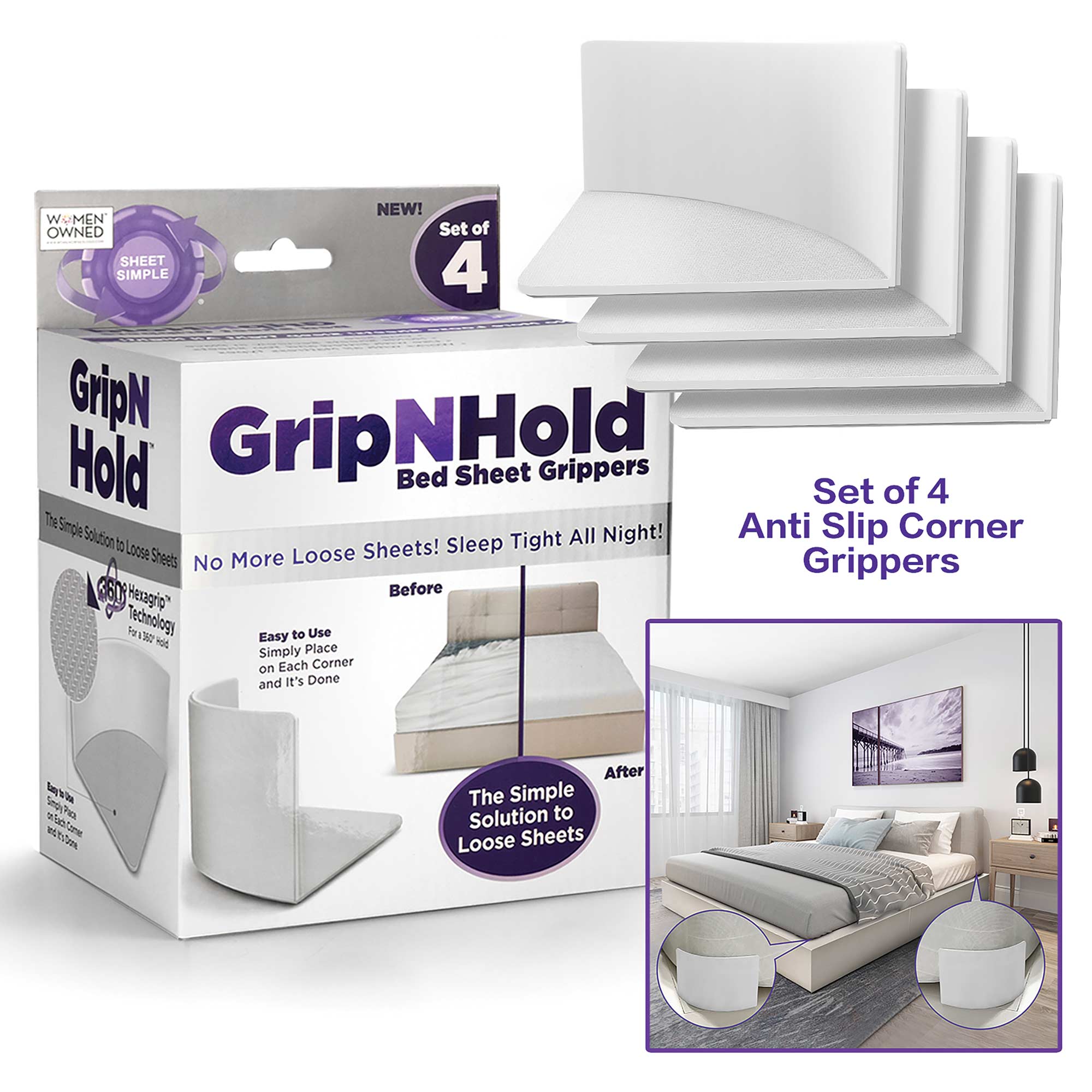 Grip N Hold Bed Sheet Holder