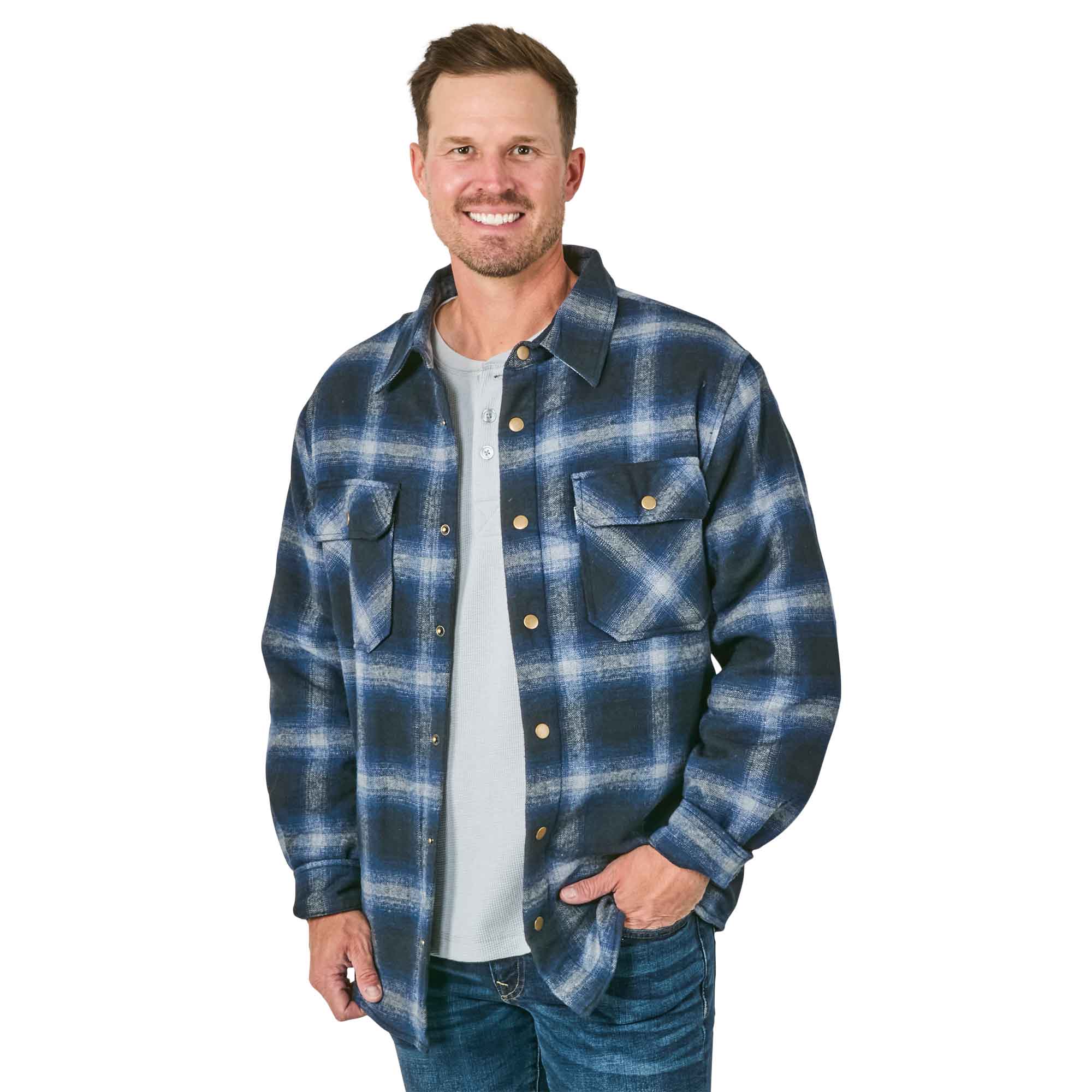 Thermal Lined Flannel - Navy