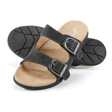 Eastland Cushioned Avery Sandals - Black