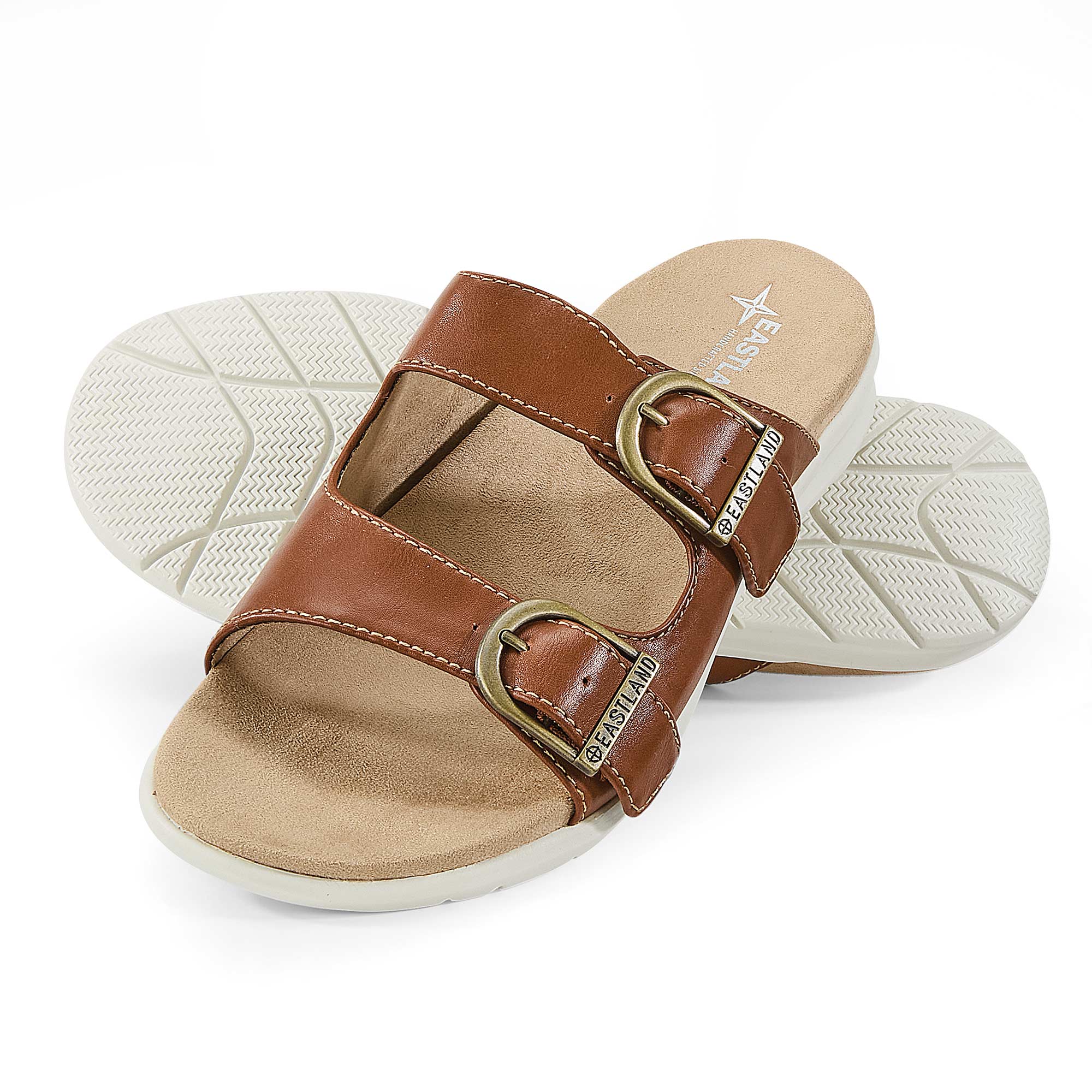 Eastland Cushioned Avery Sandals - Tan