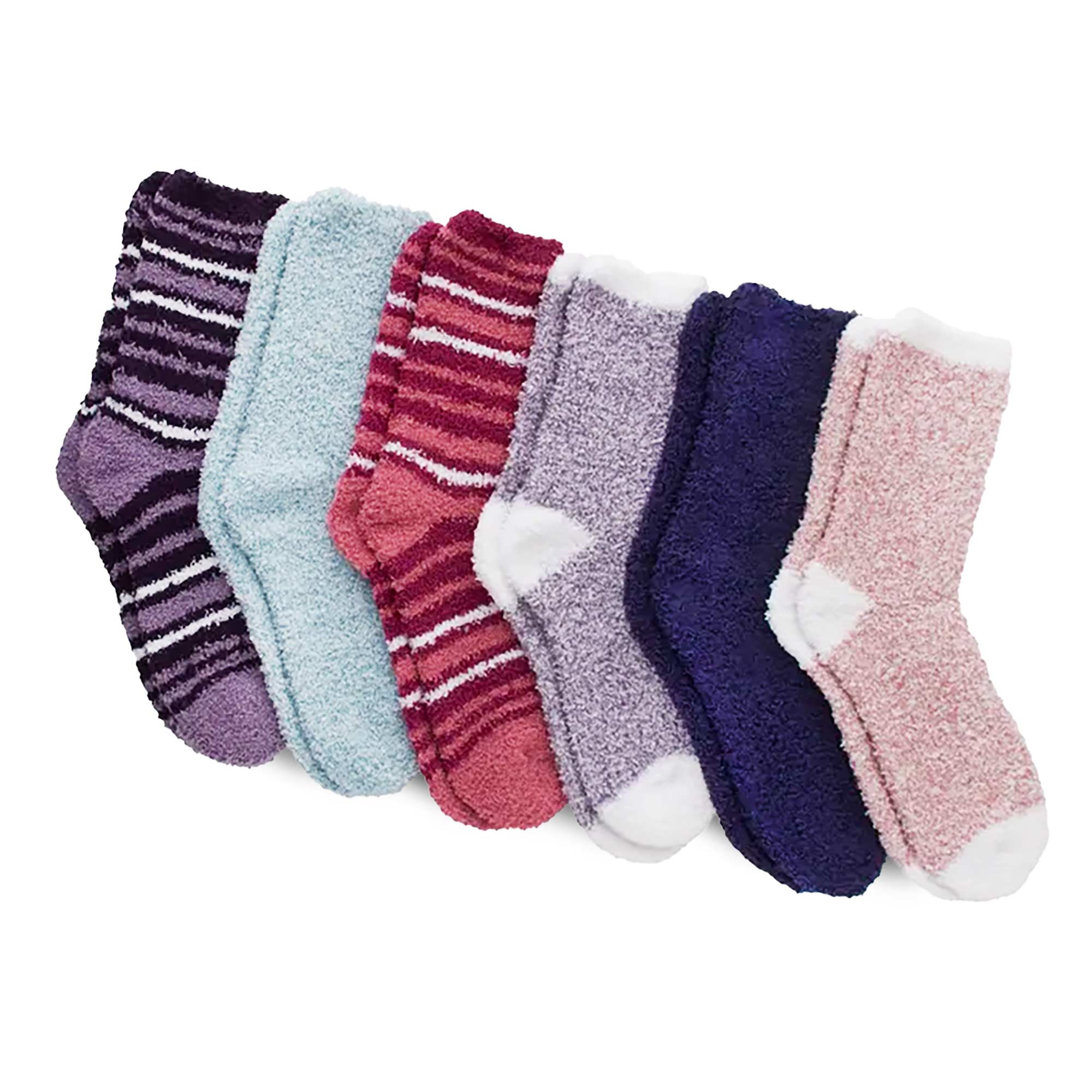 Ladies Hanes Cozy Socks - 12 Pack Assorted Colors