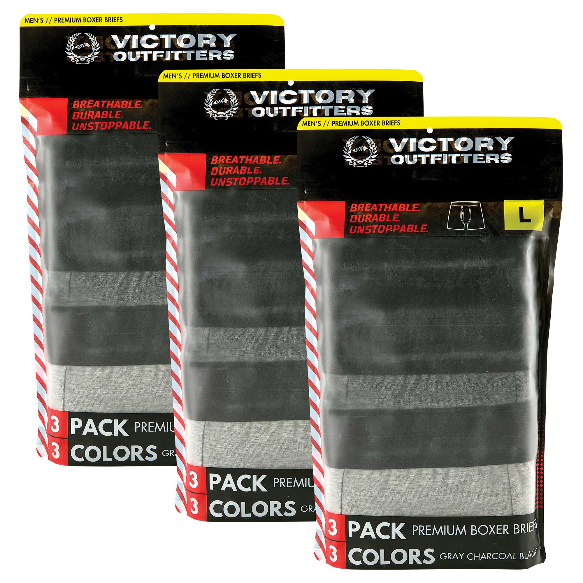 Victory Boxer Briefs - 9 Pack