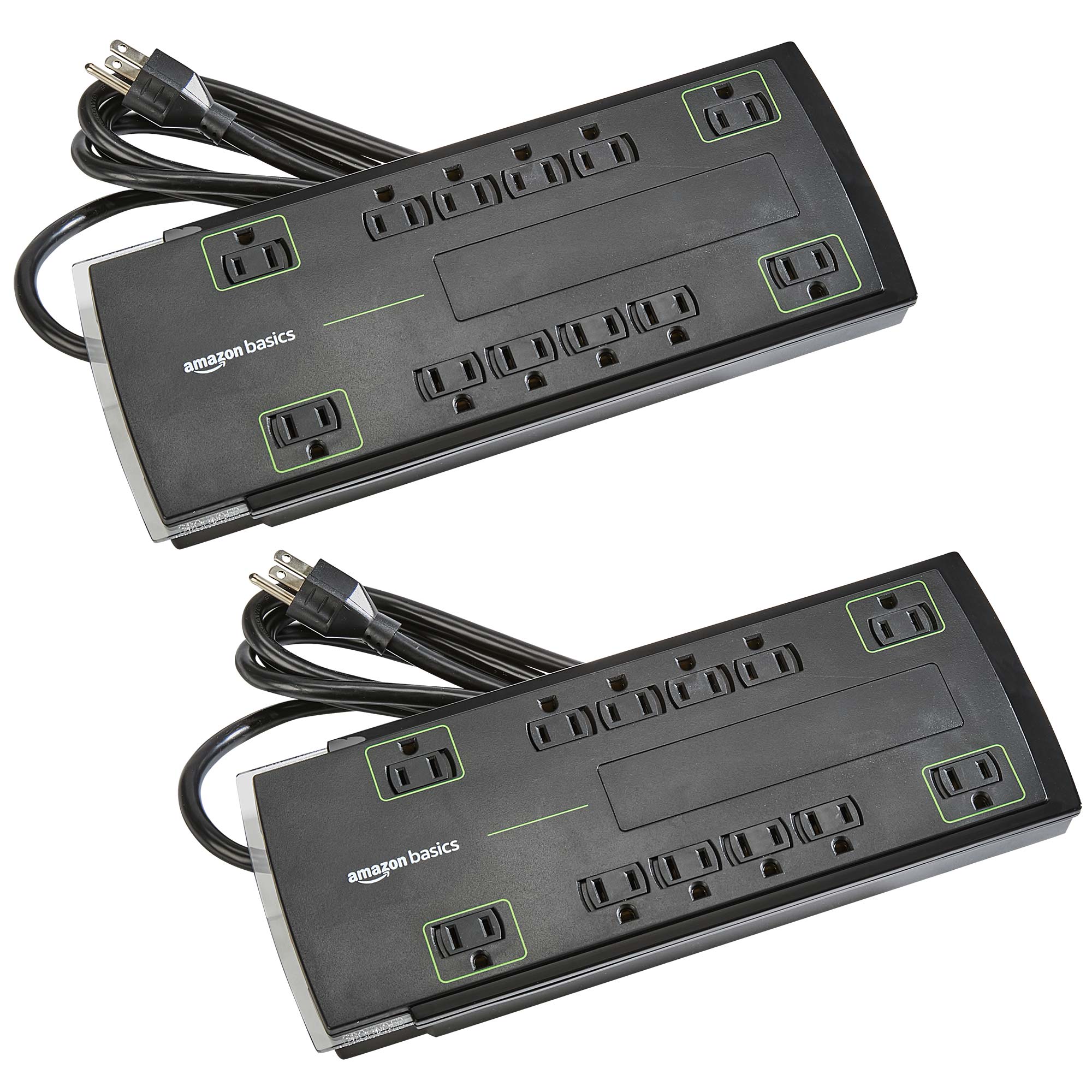 12-Outlet Surge Protector - 2 Pack