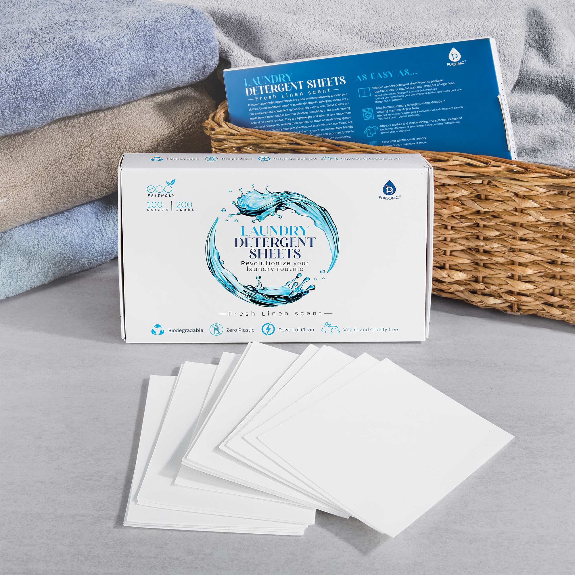 Natural Laundry Detergent Sheets - 2 Pack