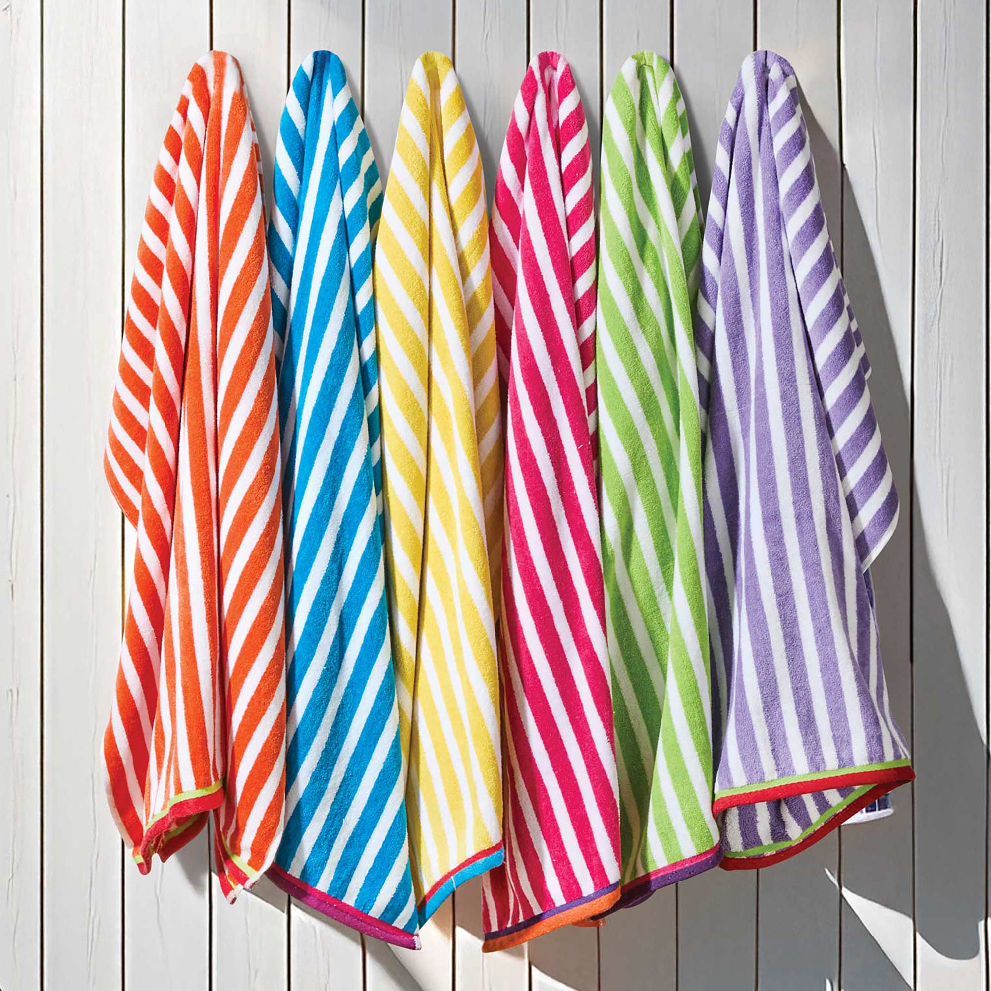 Velour Beach Towels - 4 Pack Assorted