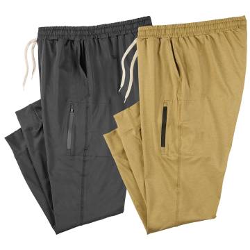 Men's Performance Joggers - 2 Pack Black/Khaki