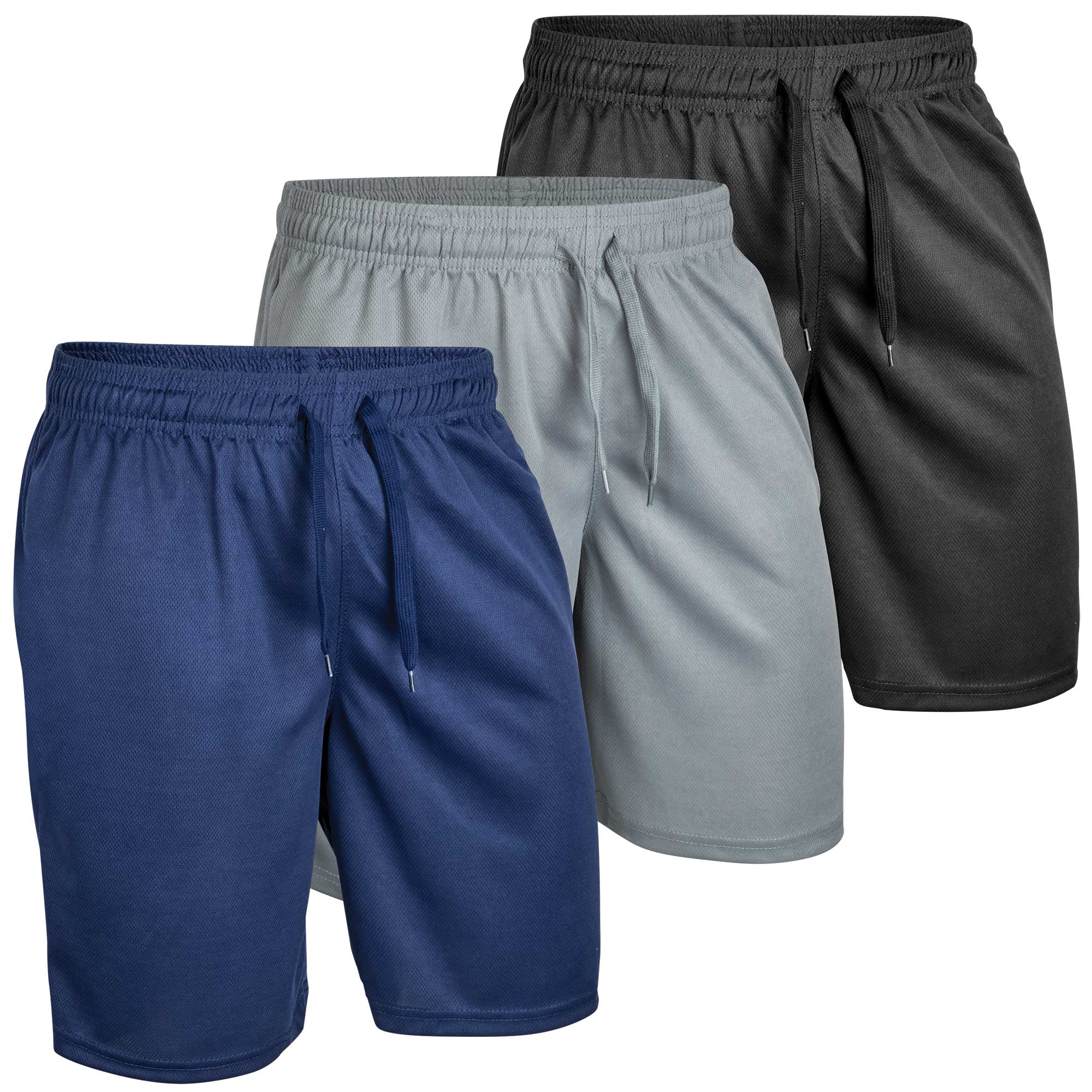 Performance Shorts - 3 Pack B/G/N