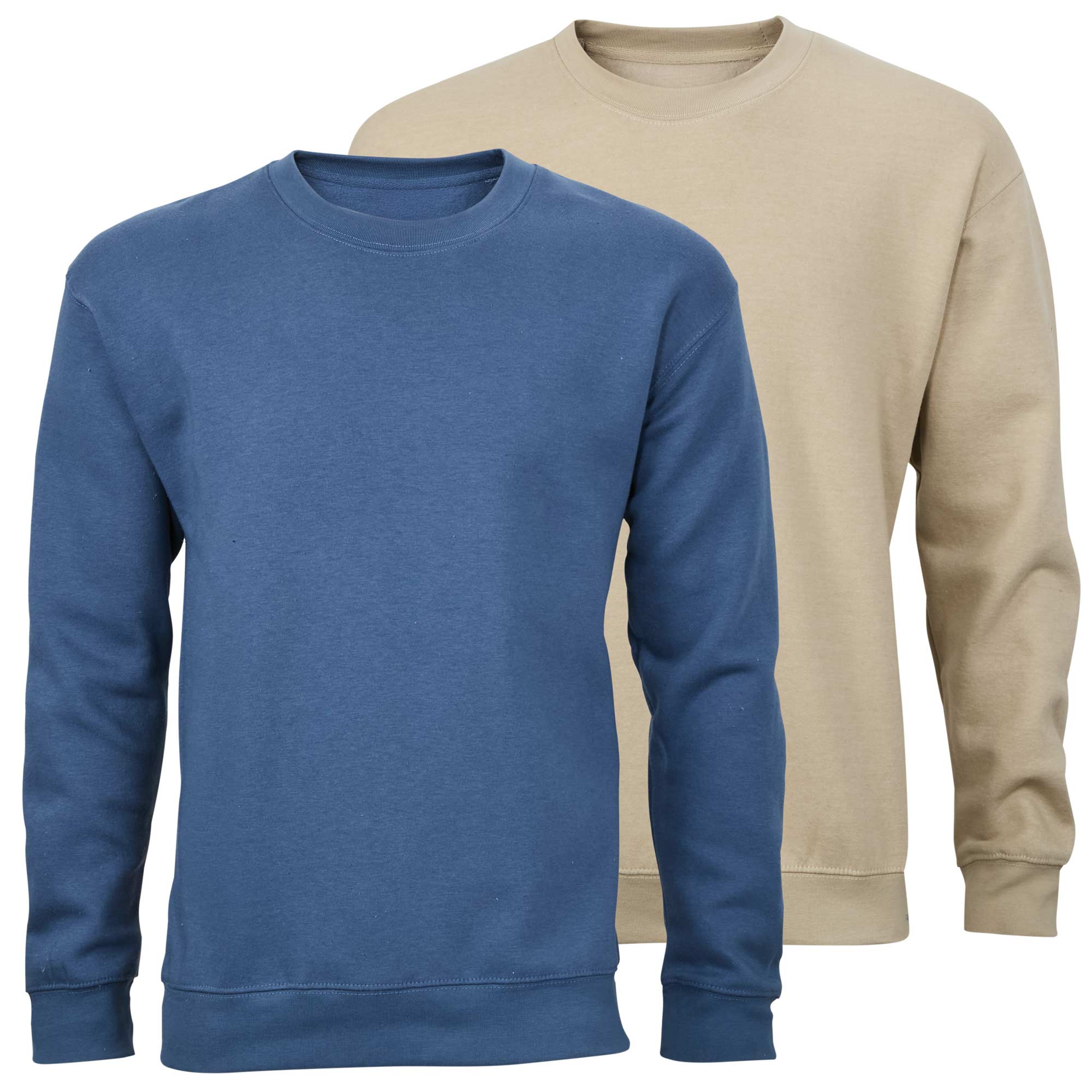 Men's Crewneck Sweatshirts - 2 Pack