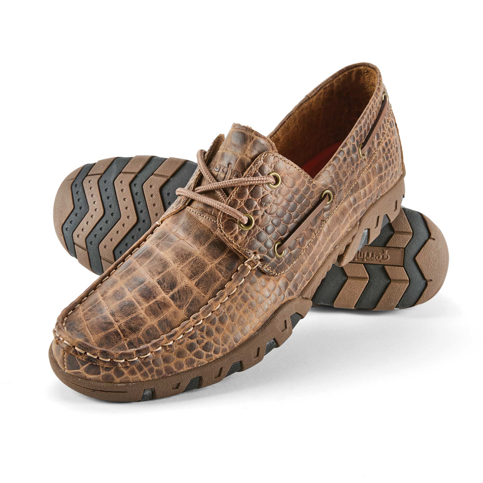 Ferrini Alligator Belly Print Loafers