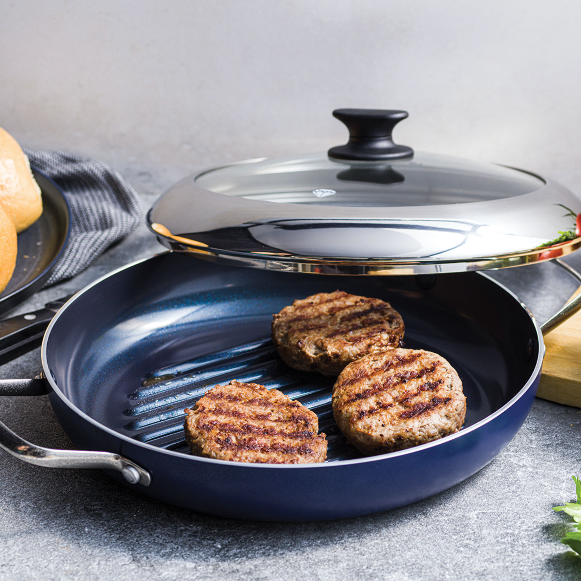 The Blue Diamond Nonstick Grill Pan Is Under $40 at