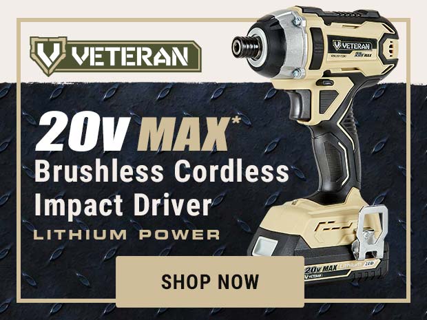 Veteran Tool 20V MAX Brushless Cordless Impact Driver