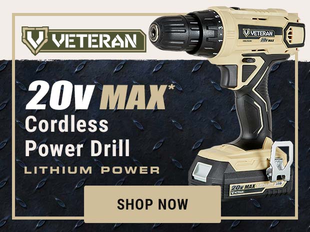 Veteran Tool 20V MAX Cordless Power Drill