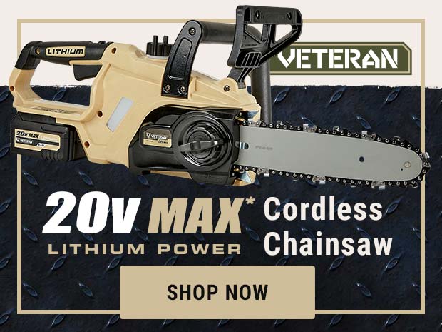 Veteran Tool 20V MAX Cordless Chainsaw