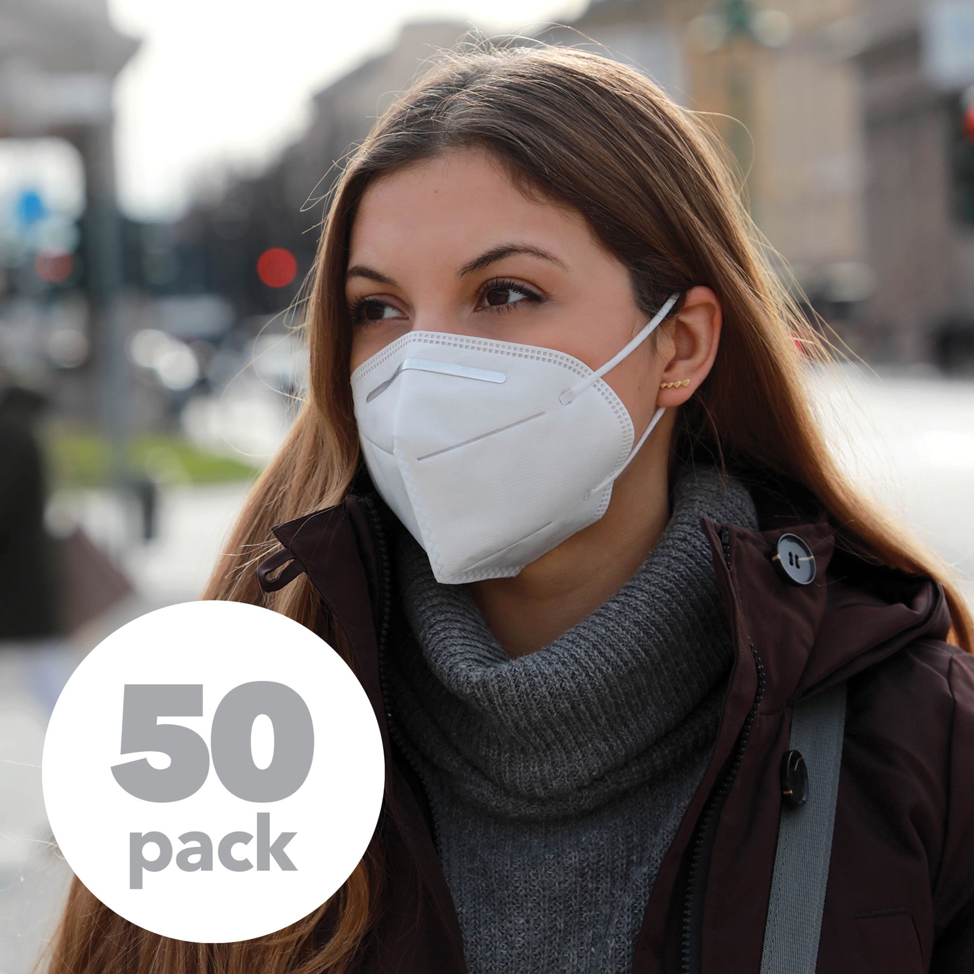 50 Pack KN95 4-Layer Face Masks