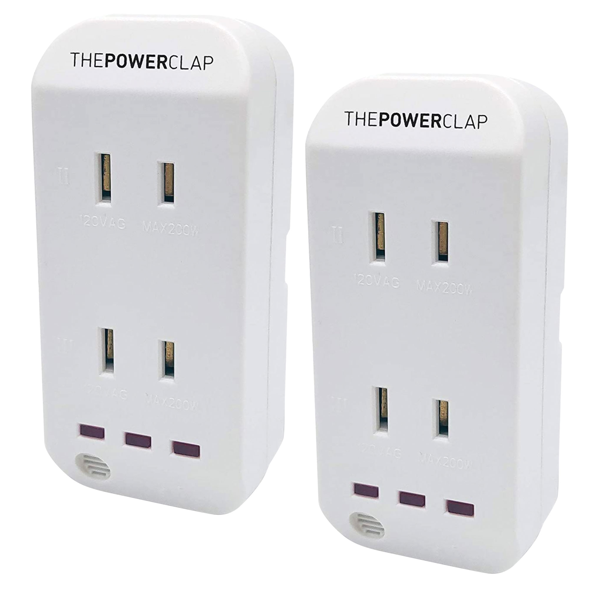 🔥New🔥 Clapper Digital Energy DSS5-1047 Power Hands (White) - 2 Outlets  (L)