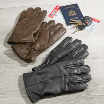 Men's Leather Gloves - 2 Pack