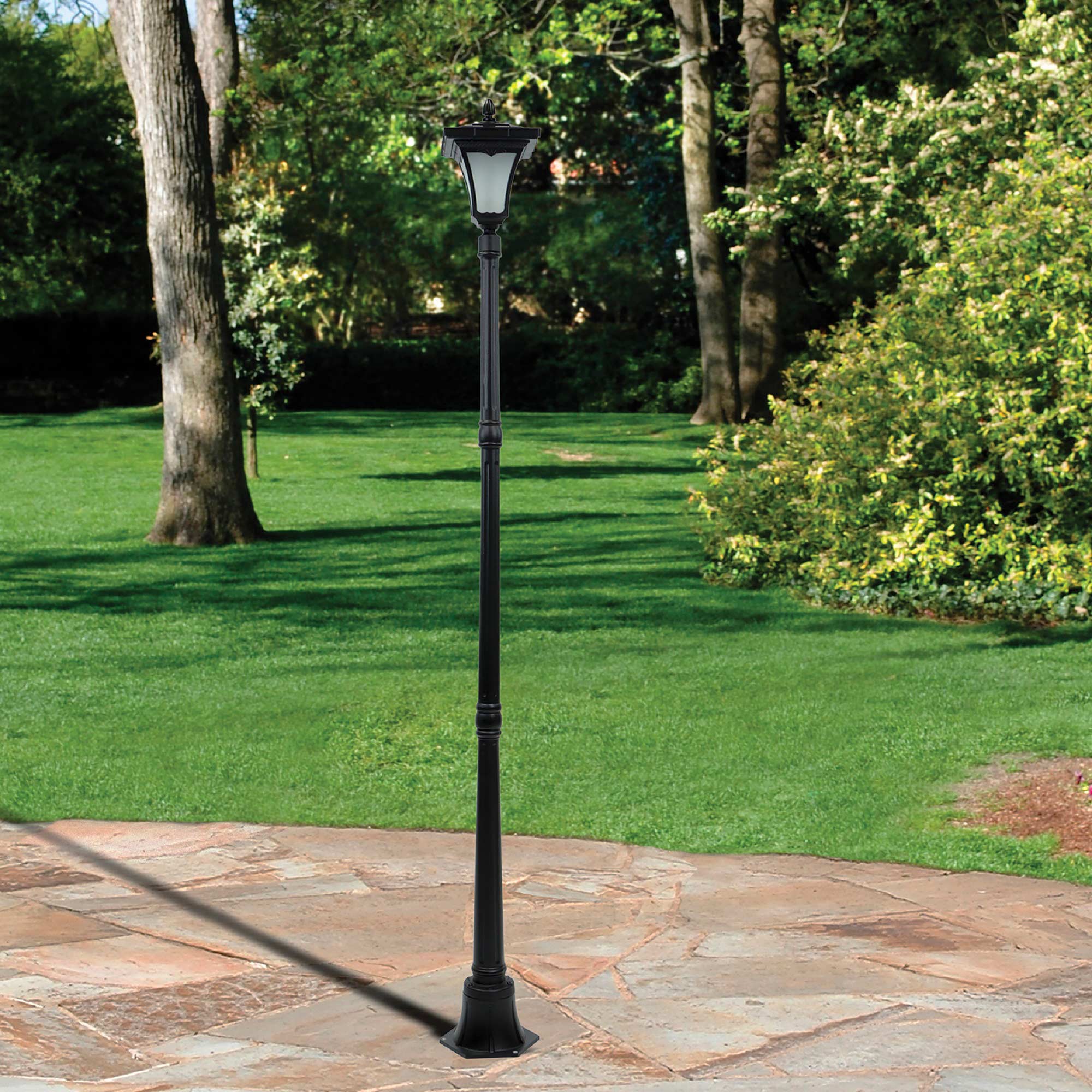 Solar-Powered LED Lamp Post