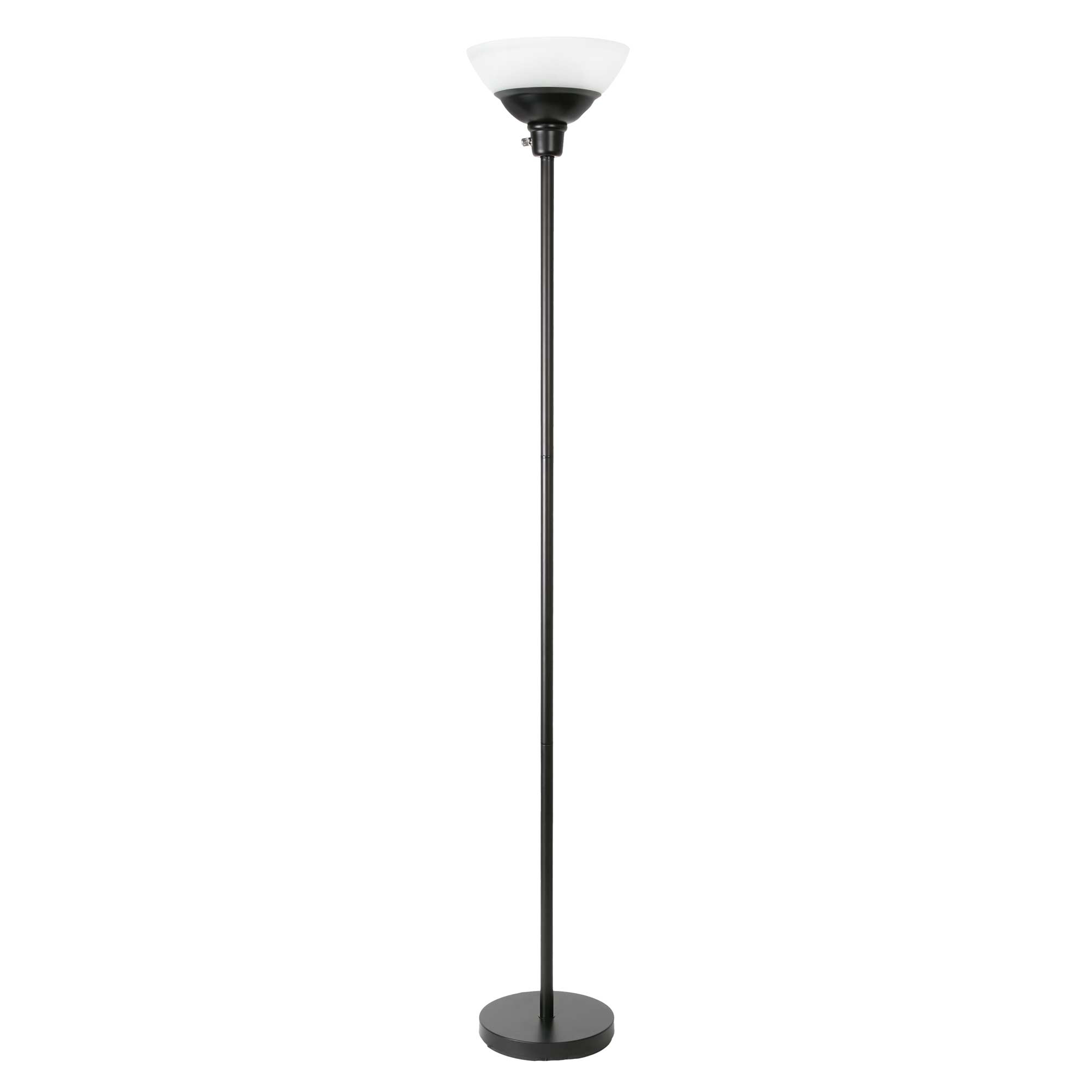 69" Black Steel LED Floor Lamp