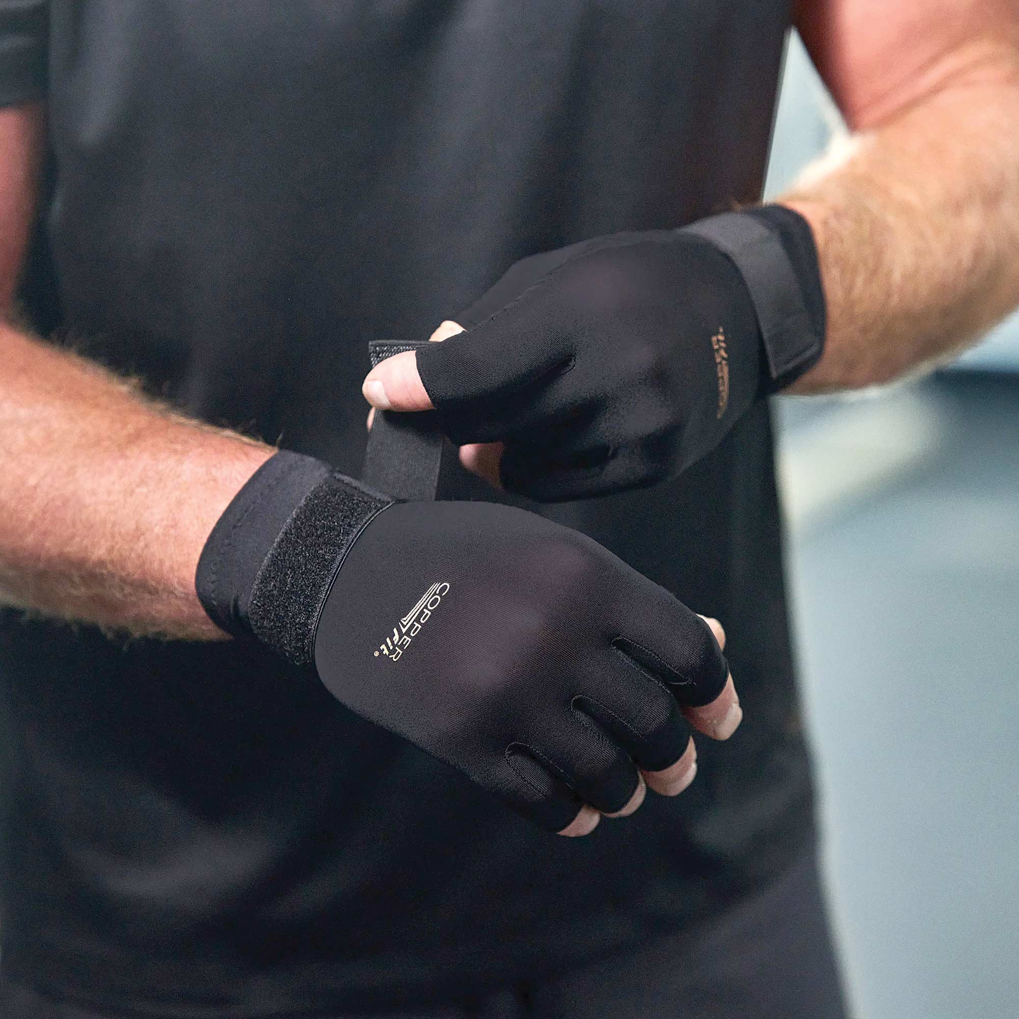 Copper Fit CBD Compression Gloves - 2 Pack L/XL