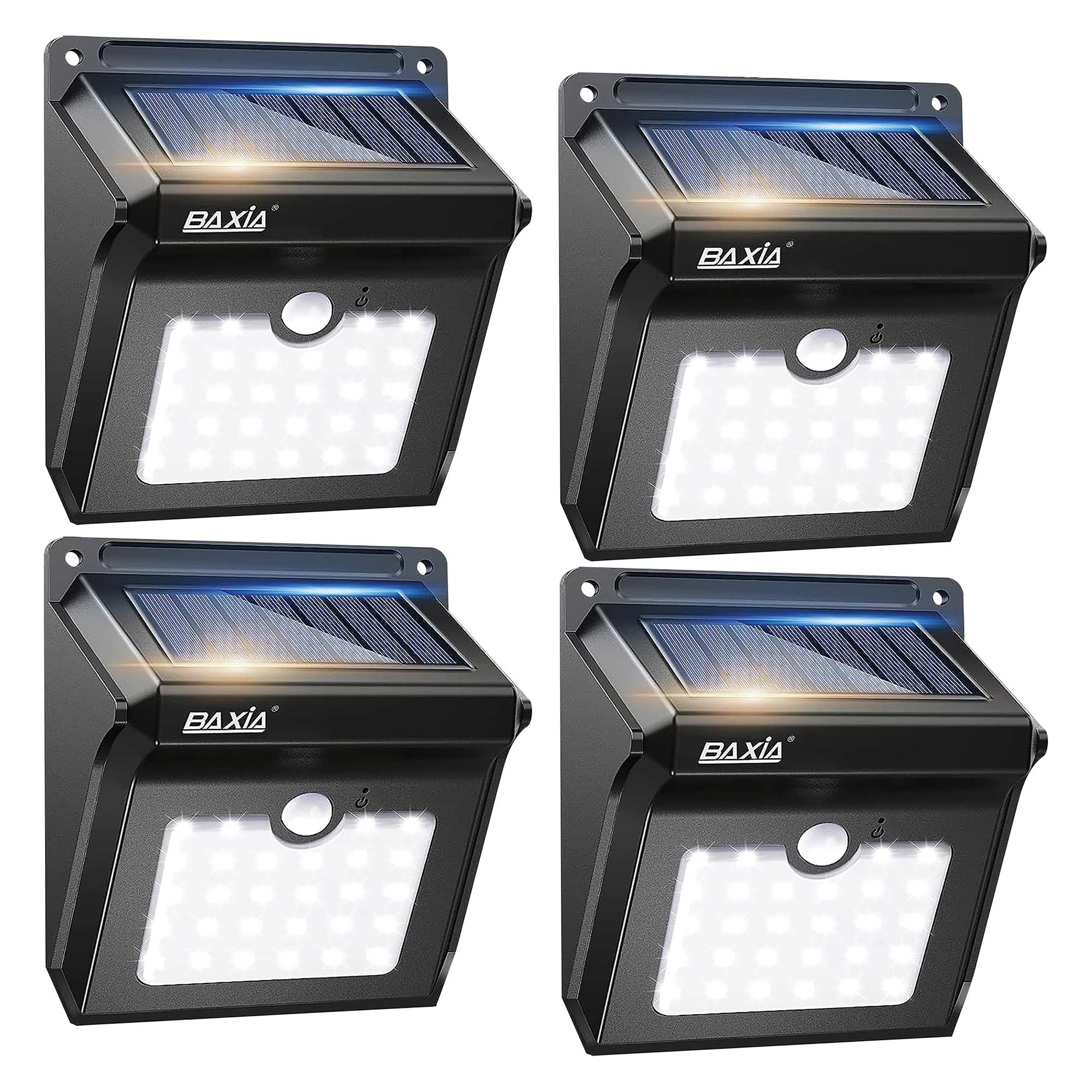 Baxia LED Solar-Powered Motion Lights