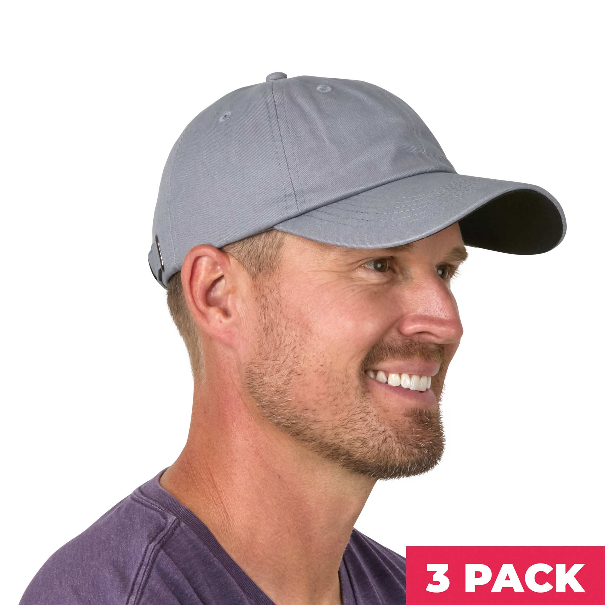 Perry Ellis Twill Hats - 3 Pack