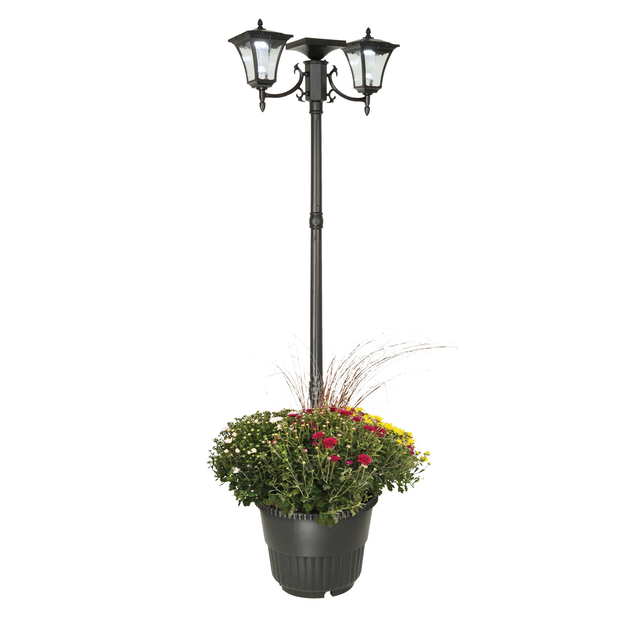 Solar Lamp Post Planter