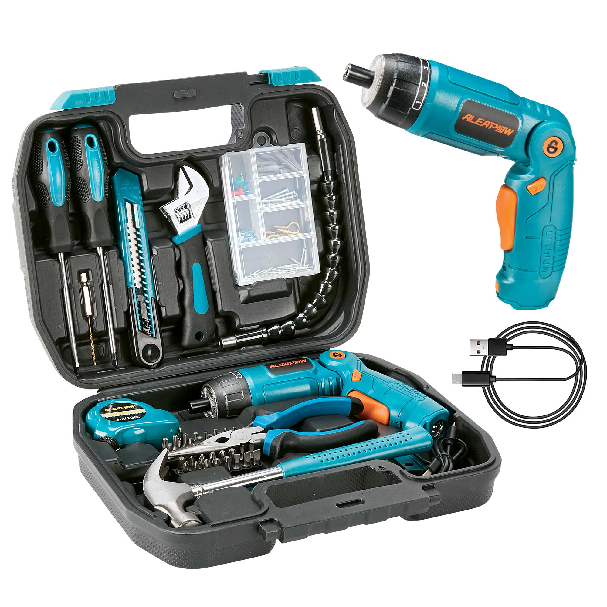 124-Piece Cordless Screwdriver Set