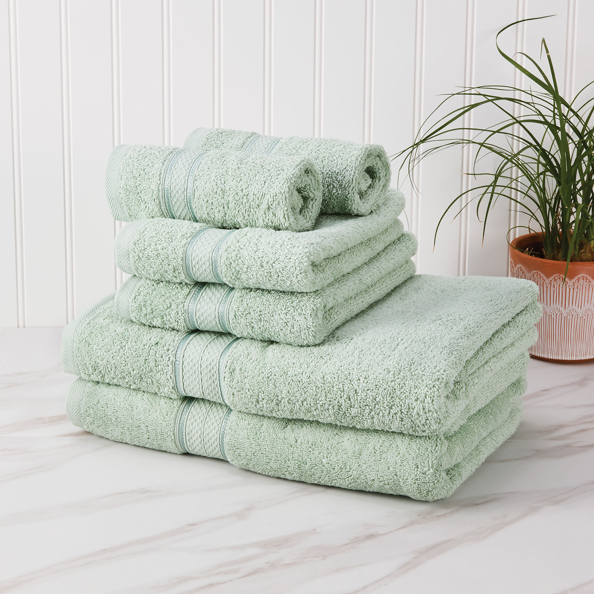 Cannon Towels 6 Piece Towel Set - Sage