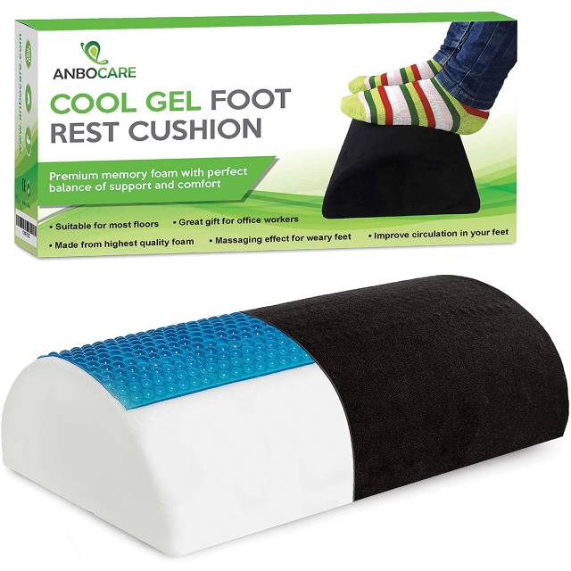 Evertone Foot Stool Half-Moon Memory Foam Bolster