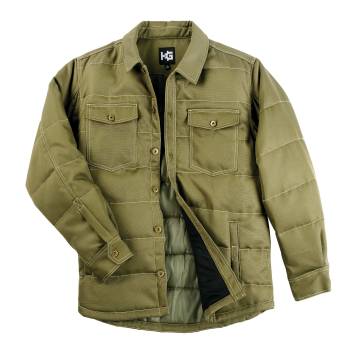 Men's Olive Shirt Jacket