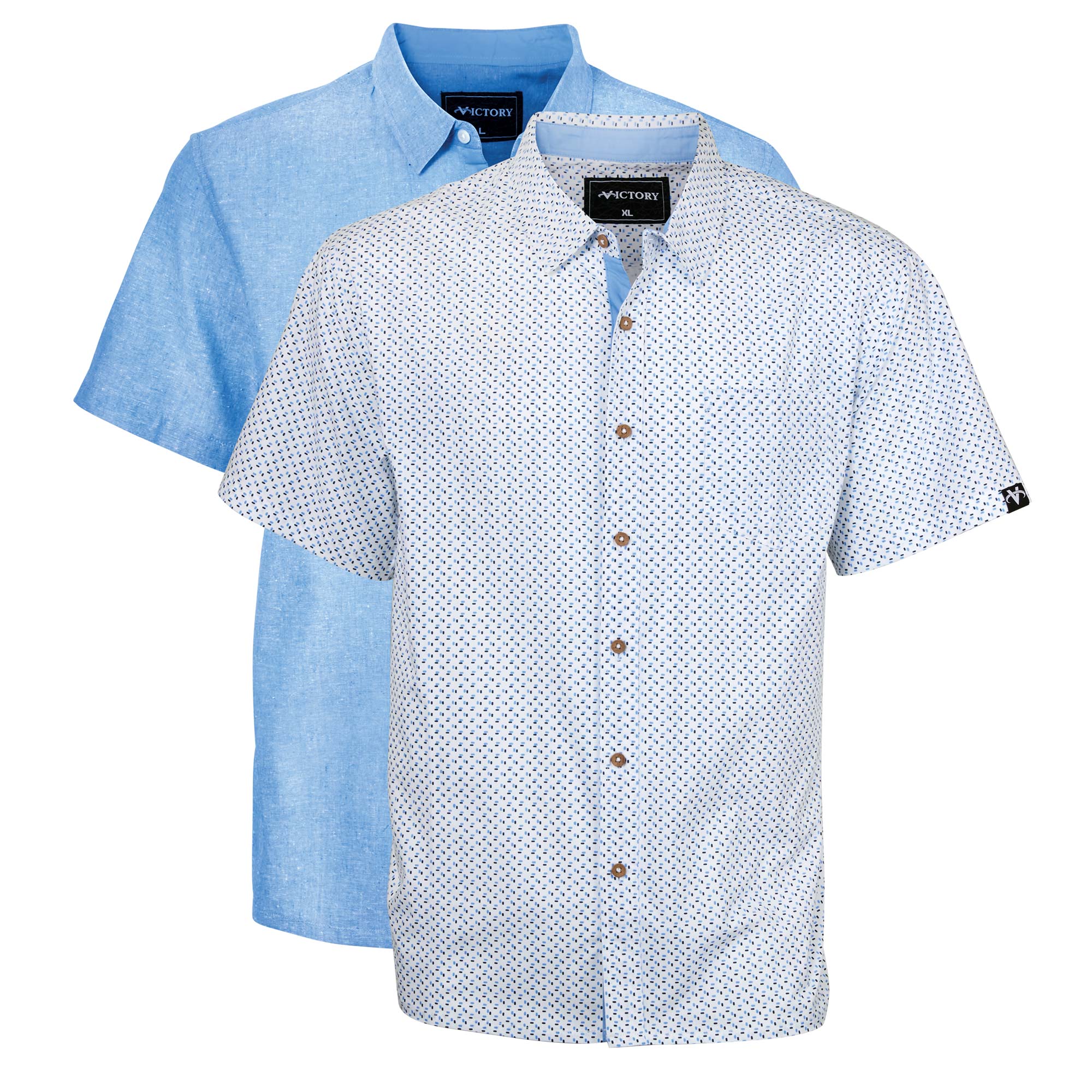 Short-Sleeve Button Shirts - 2 Pack