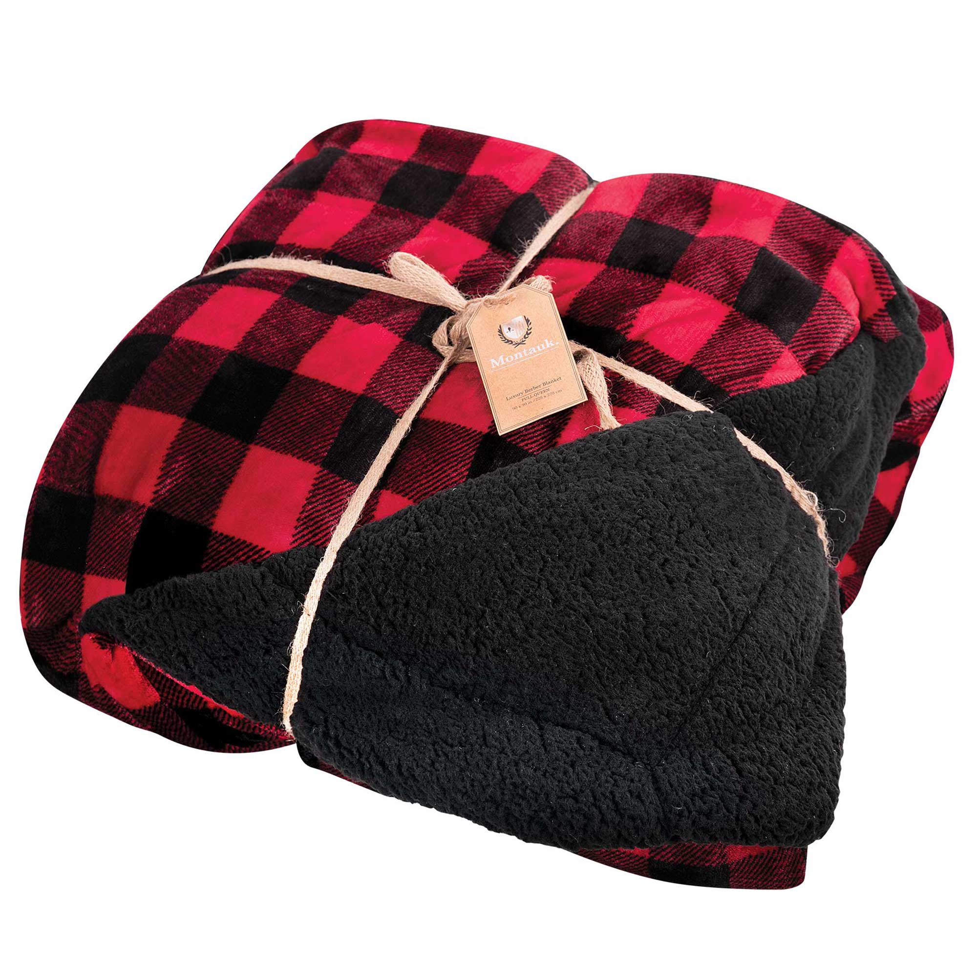 Buffalo Plaid Full/Queen Blanket - Red