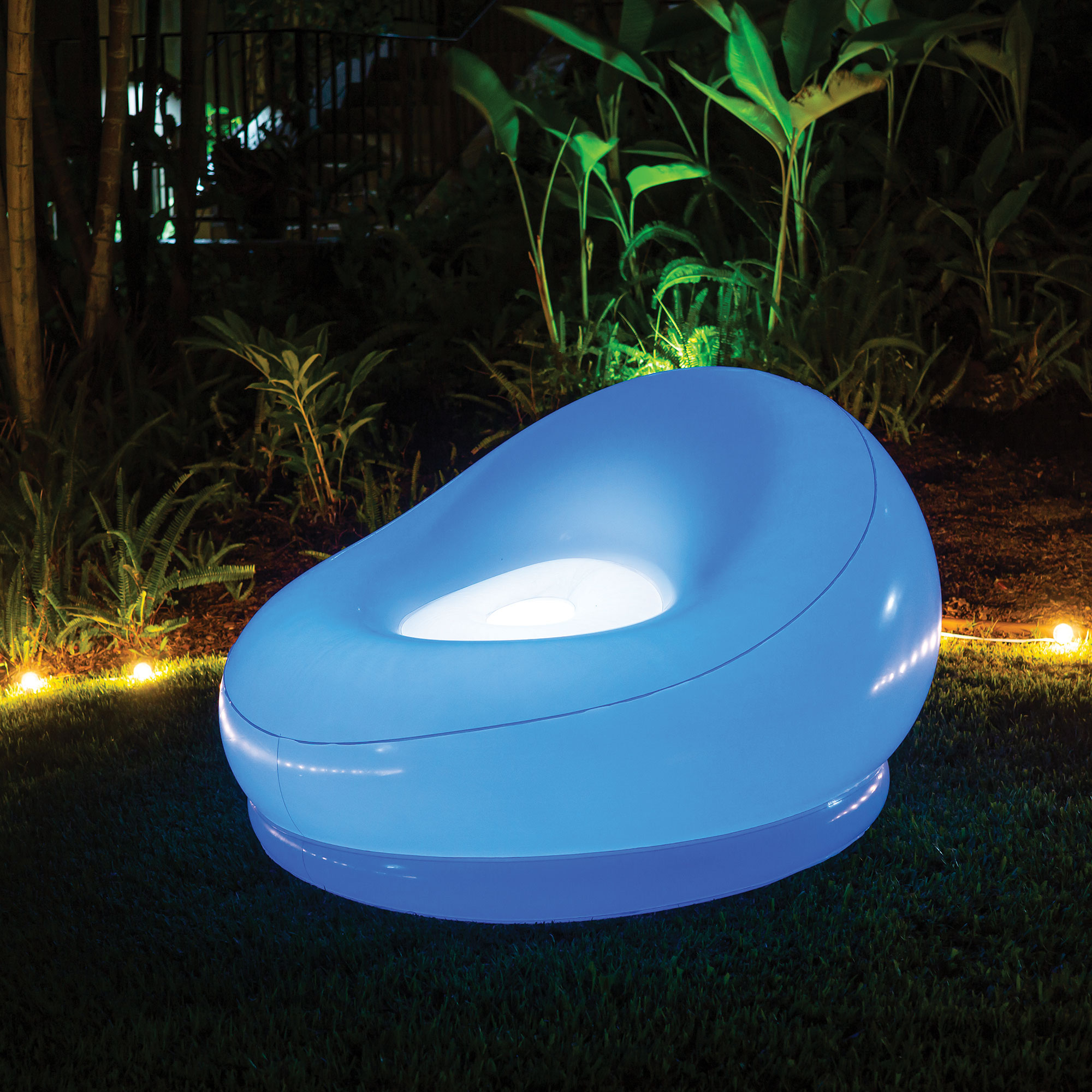 air candy illuminated led inflatable chair